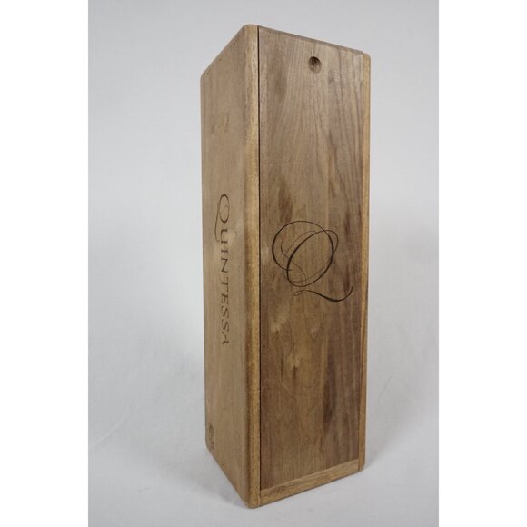 Quintessa Winery Logo Wine Bottle Wood Case Box Storage Crate RARE 2019 "bird" - Picture 1 of 13